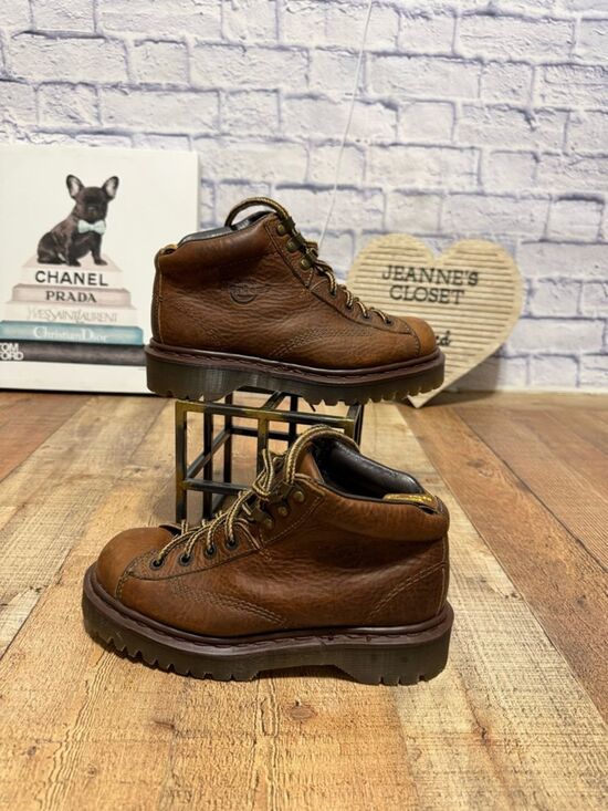 Dr. Martens VTG Grizzly Brown Leather Boots Made England Mens US 5 8287 AW 004 main image 13